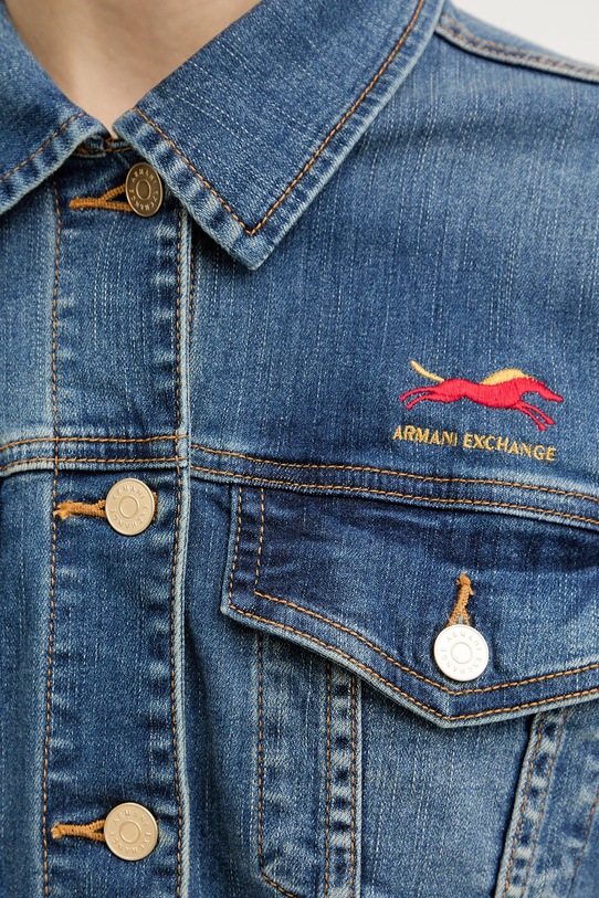 Armani Exchange kurtka jeansowa XW001852.AF12175 granatowy