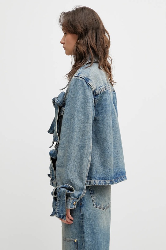 GANNI kurtka jeansowa A1010057 niebieski SS26