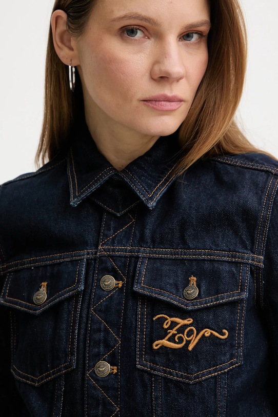 ZADIG&VOLTAIRE kurtka jeansowa granatowy WWOW01717