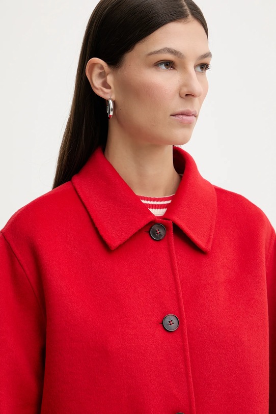 Marc O'Polo kurtka z domieszką wełny czerwony 600005170009