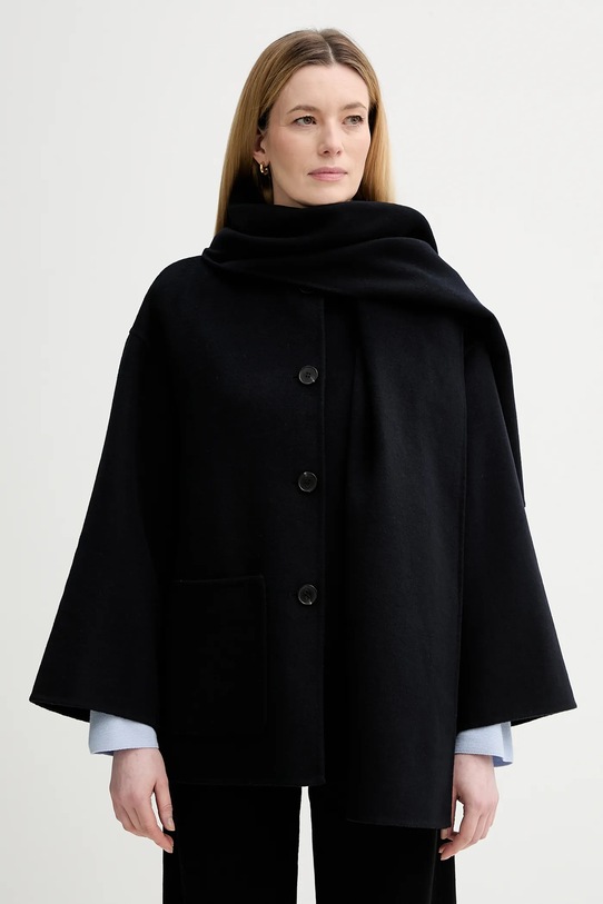 Παλτό με προσθήκη μαλλιού Marc O'Polo χωρίς μόνωση σκούρο μπλε 600005170013