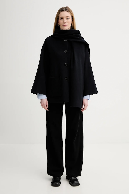 Παλτό με προσθήκη μαλλιού Marc O'Polo 600005170013 σκούρο μπλε SS26