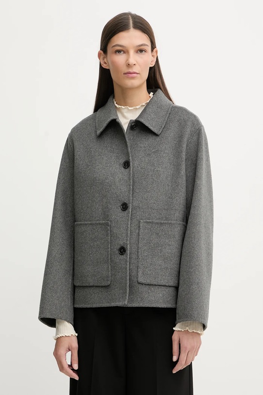 Marc O'Polo kurtka z dodatkiem wełny bez kaptura szary 600024370009