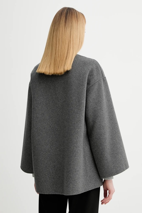 Odzież Marc O'Polo płaszcz z dodatkiem wełny 600024370013 szary