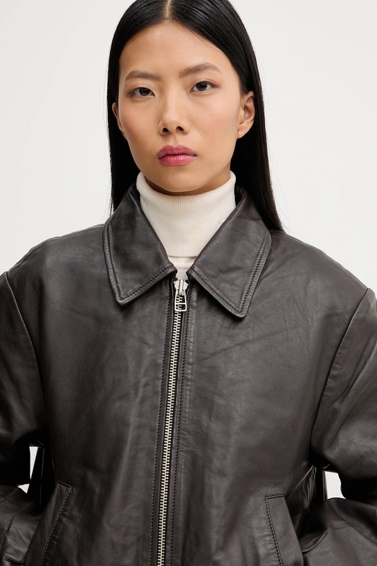 Marc O'Polo kurtka skórzana brązowy 5000007903