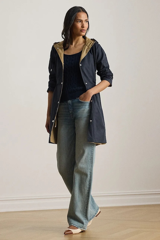 Oblečenie Obojstranná bunda Lauren Ralph Lauren 297956127 tmavomodrá