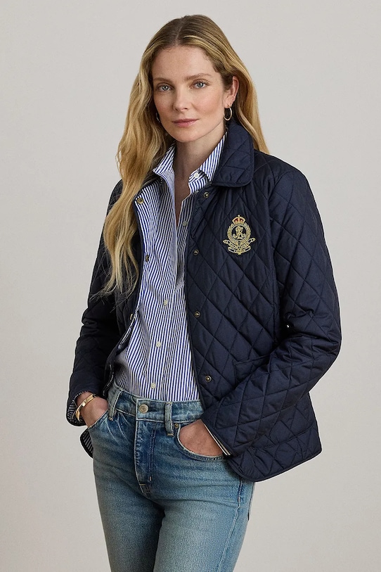 Lauren Ralph Lauren kurtka bez kaptura granatowy 297P10878