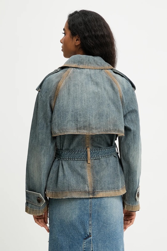 Odzież Miss Sixty płaszcz jeansowy 6S4WJ02800 niebieski