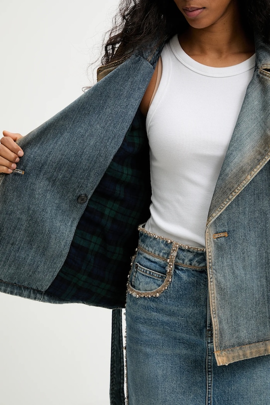 Miss Sixty płaszcz jeansowy 6S4WJ02800