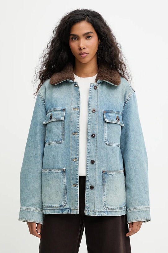 Miss Sixty kurtka jeansowa bez kaptura niebieski 6S4WJ05700