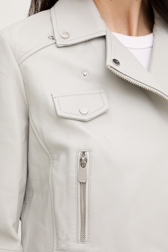 Pinko kurtka skórzana 106247.A32I szary