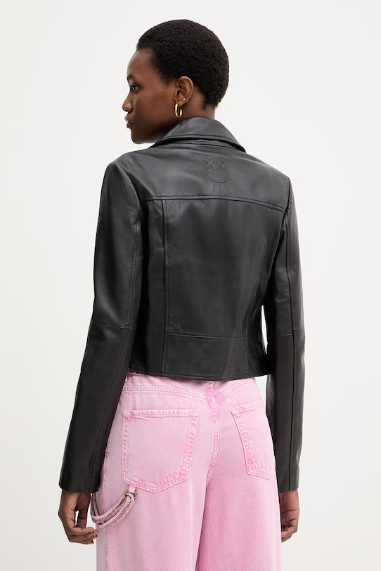 Ρούχα Δερμάτινο μπουφάν Pinko 106247.A32I μαύρο