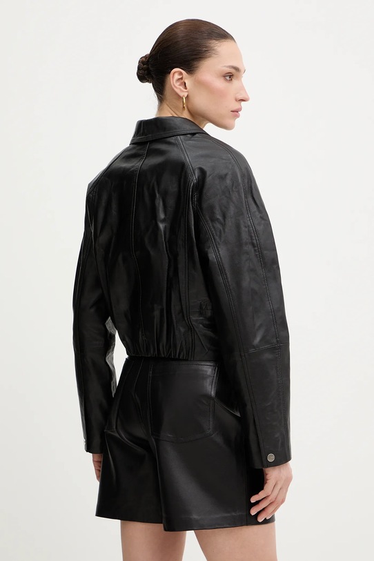 Ρούχα Δερμάτινο μπουφάν Pinko 106229.A31Y μαύρο