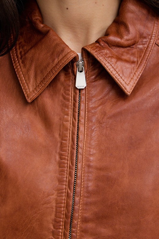 Pinko kurtka skórzana 106233.A31X brązowy