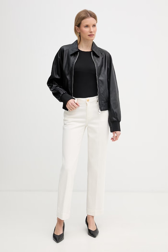 Pinko geacă de piele 106233.A31X negru SS26