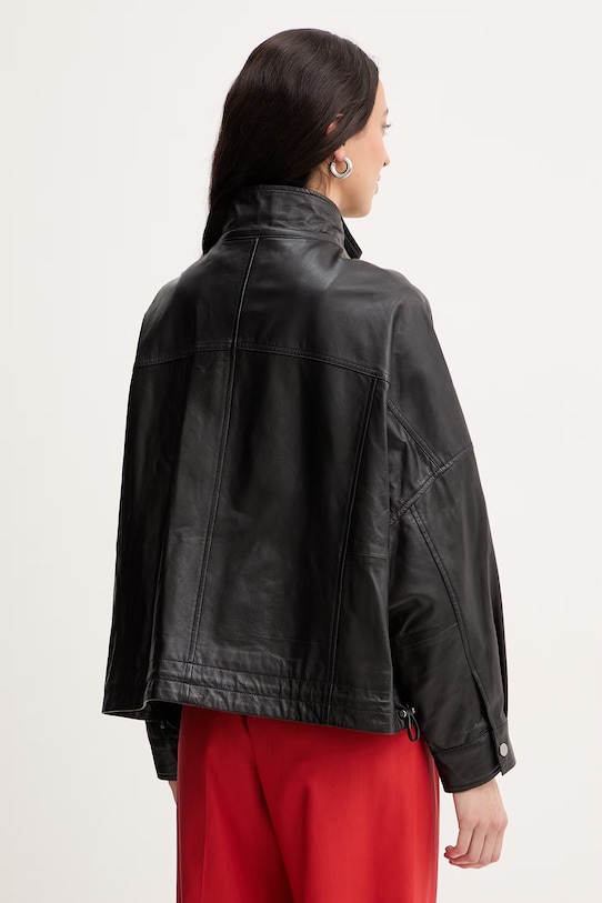 Odzież Pinko kurtka skórzana 106235.A31Y czarny