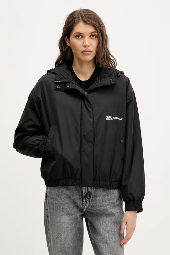 Karl Lagerfeld Jeans kurtka pozostałe czarny B1W15023