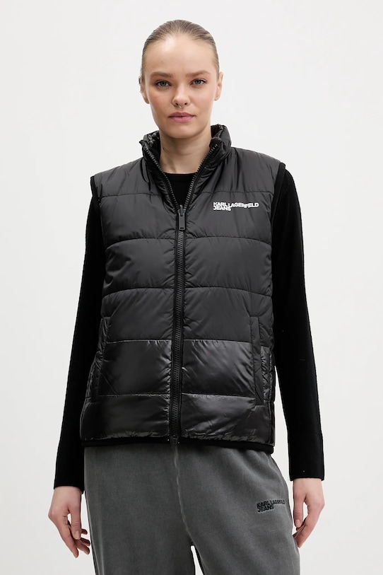 Елек с две лица Karl Lagerfeld Jeans с изолация черен B1W15044