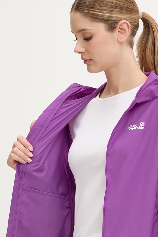 Jack Wolfskin kurtka przejściowa damska Prelight Aero A65862 fioletowy