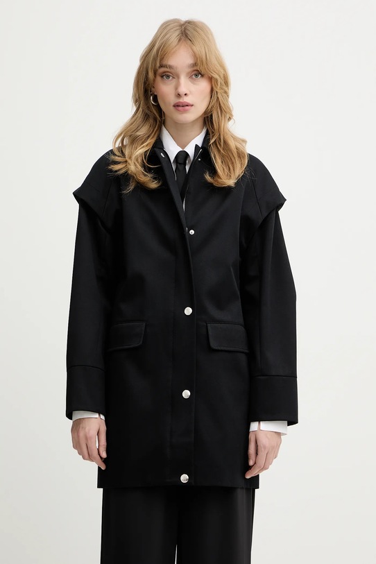 Patrizia Pepe kurtka bawełniana nieocieplane czarny 8O0226.A689