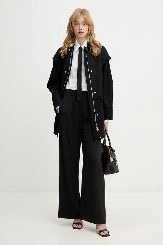 Patrizia Pepe kurtka bawełniana 8O0226.A689 czarny SS26