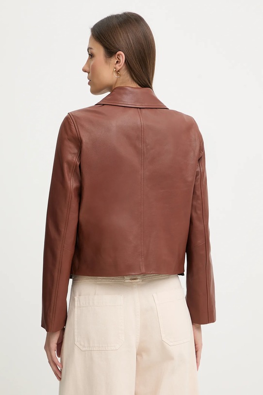 Odzież Pedro del Hierro kurtka skórzana 5493062 brązowy