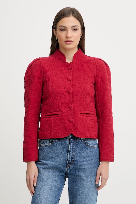 Hoss Intropia kurtka bawełniana bez kaptura czerwony 5473157