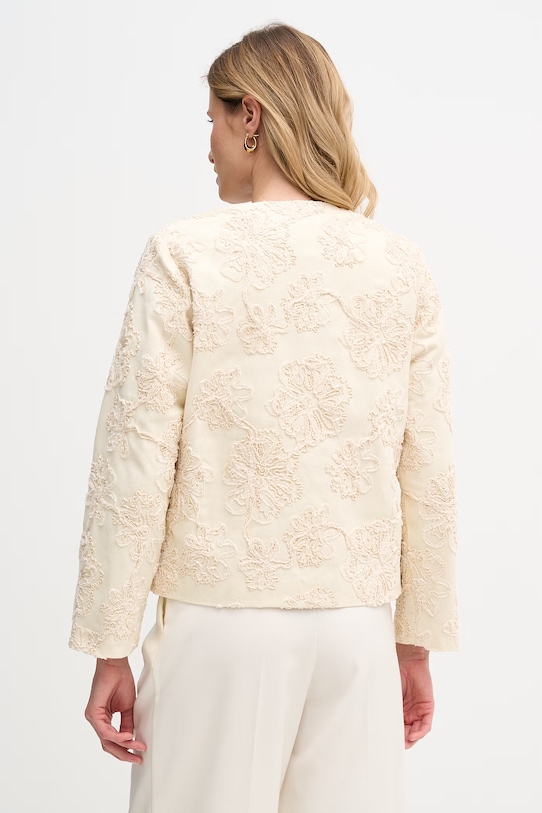 Odzież Hoss Intropia krótka kurtka damska bawełniana 5473150 beżowy