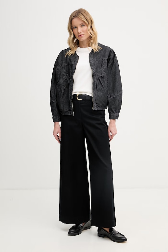 Hoss Intropia kurtka damska jeansowa 5473147 czarny SS26