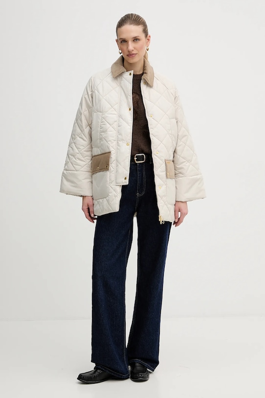 Barbour kurtka Aldburgh LQU1885 beżowy SS26