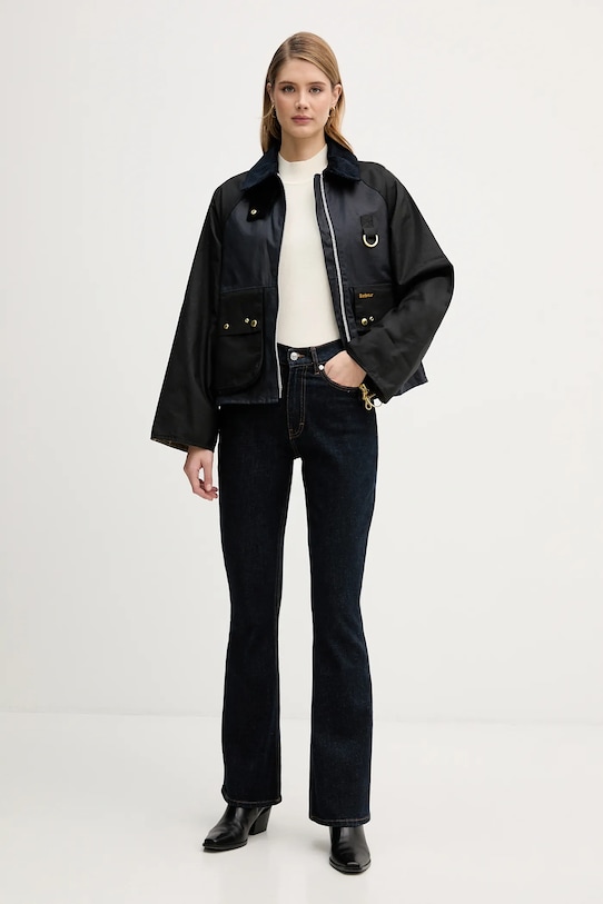 Barbour kurtka bawełniana Kearton LWX1518 granatowy SS26