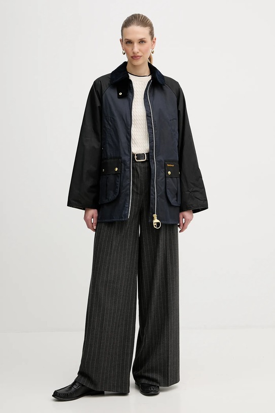 Barbour kurtka woskowana Kettlewell LWX1519 granatowy SS26