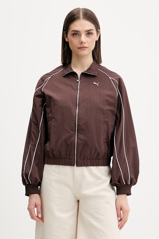 Puma kurtka damska Balloon Sleeve brązowy 634558