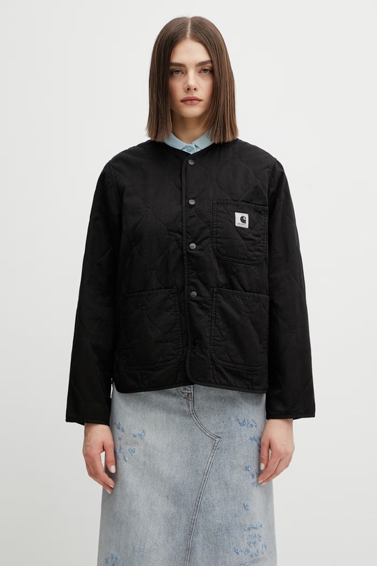Carhartt WIP kurtka bawełniana W Kylan Liner bez kaptura czarny I035973.89XX