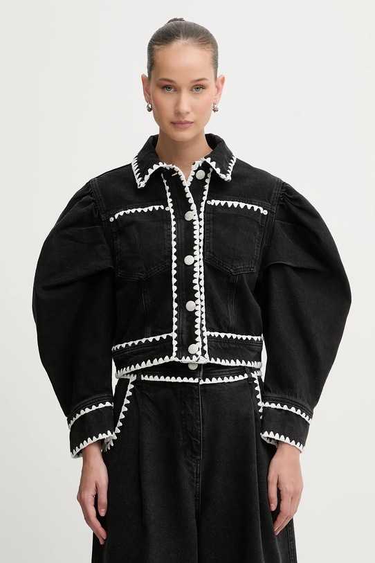 Farm Rio kurtka jeansowa bez kaptura czarny 352924