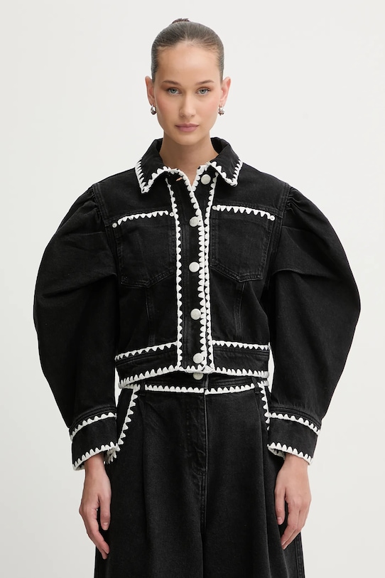 Farm Rio kurtka jeansowa bez kaptura czarny 352924