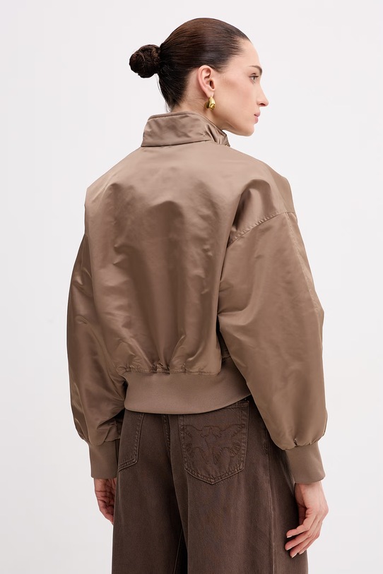 Odzież Elisabetta Franchi kurtka przejściowa damska GB05D61E2 brązowy