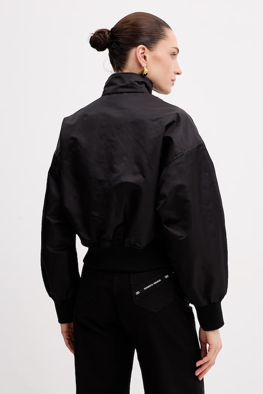 Odzież Elisabetta Franchi kurtka przejściowa damska GB05D61E2 czarny