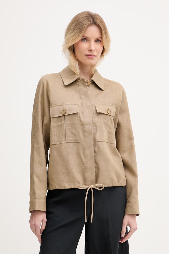 Mos Mosh kurtka koszulowa damska Ginah beżowy 177000