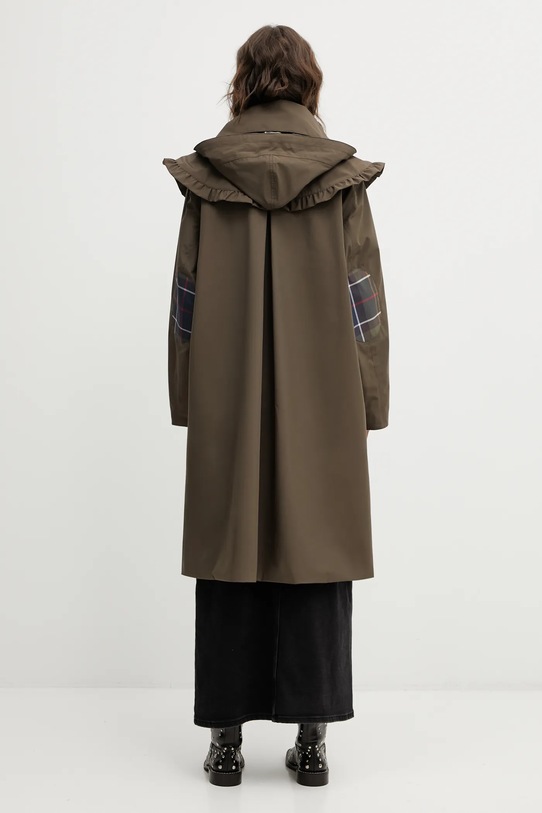 Îmbrăcăminte Barbour geacă x Ganni Waterproof Parka LWB0930OL91 verde