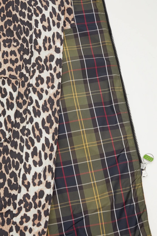 Barbour geacă x Ganni Leopard Waterproof LWB0931BK11