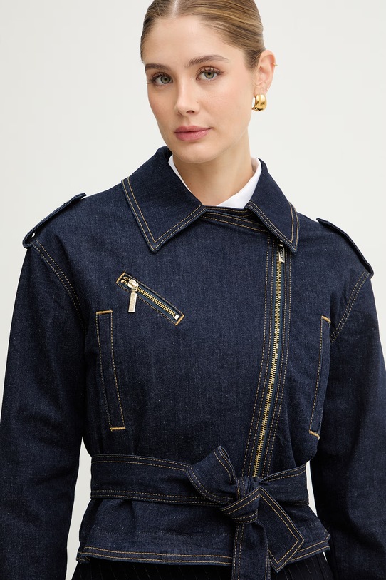 Liu Jo kurtka jeansowa granatowy UA6095.D4925