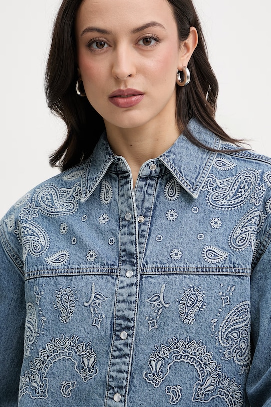 Liu Jo koszula damska jeansowa niebieski UA6145.D0313