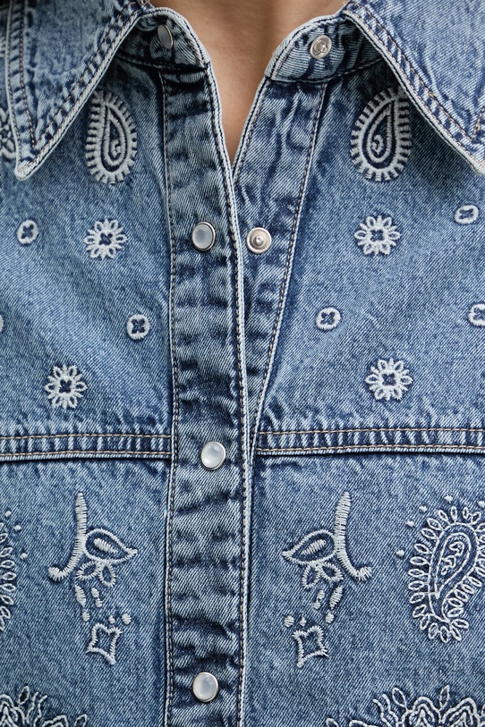 Liu Jo koszula damska jeansowa UA6145.D0313 niebieski