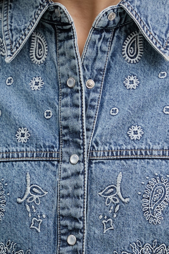 Liu Jo koszula damska jeansowa UA6145.D0313 niebieski