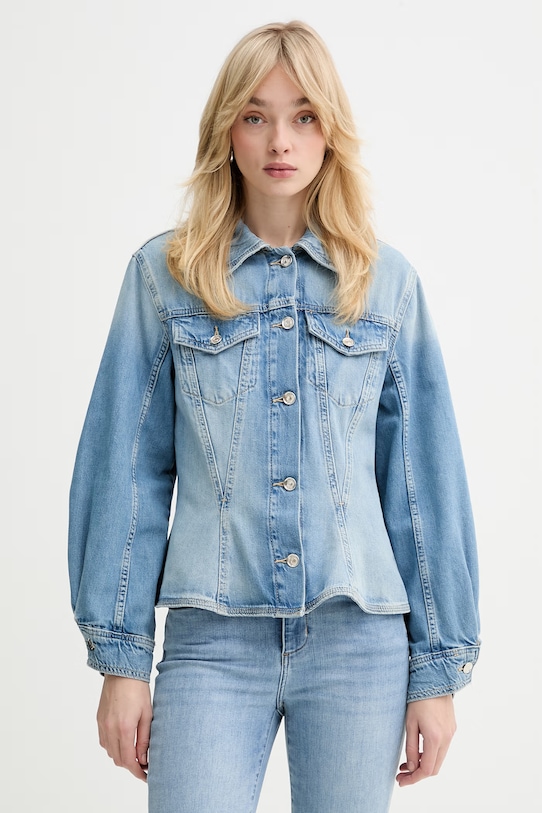 Liu Jo kurtka jeansowa bez kaptura niebieski UA6199.D0309