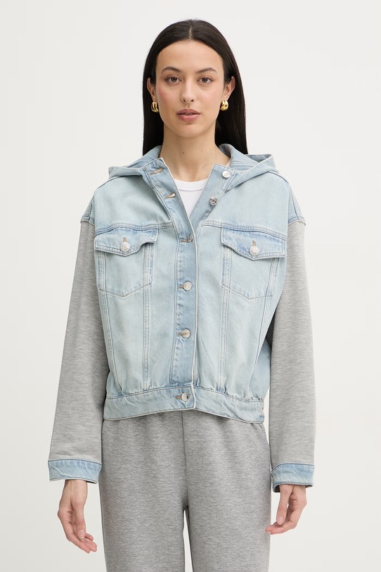 Liu Jo kurtka damska jeansowa niebieski UA6215.D0340