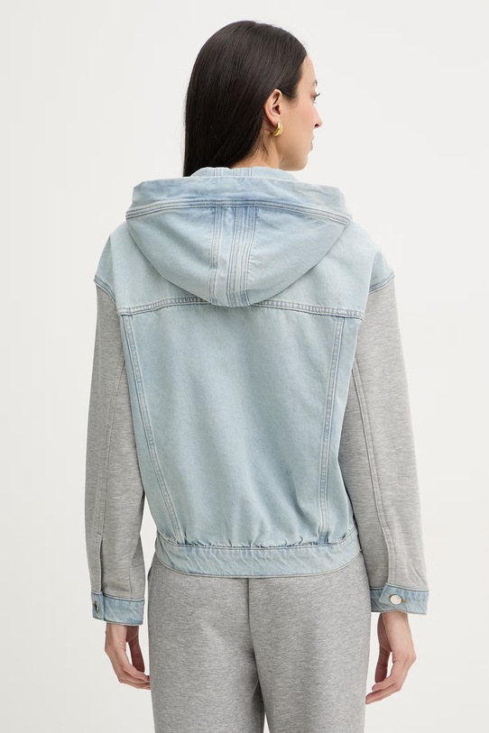 Odzież Liu Jo kurtka damska jeansowa UA6215.D0340 niebieski