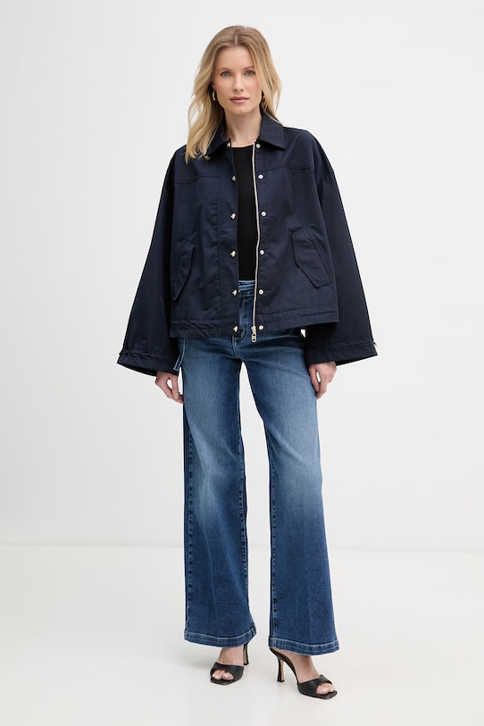 Liu Jo krátka bunda dámska TA6147.T2904 tmavomodrá SS26