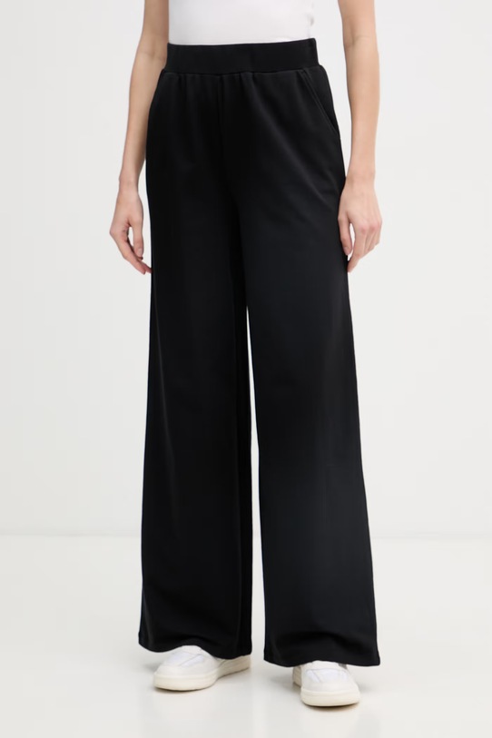 Liu Jo komplet dresowy damski bawełniany z elastanem czarny TA6222.FS090